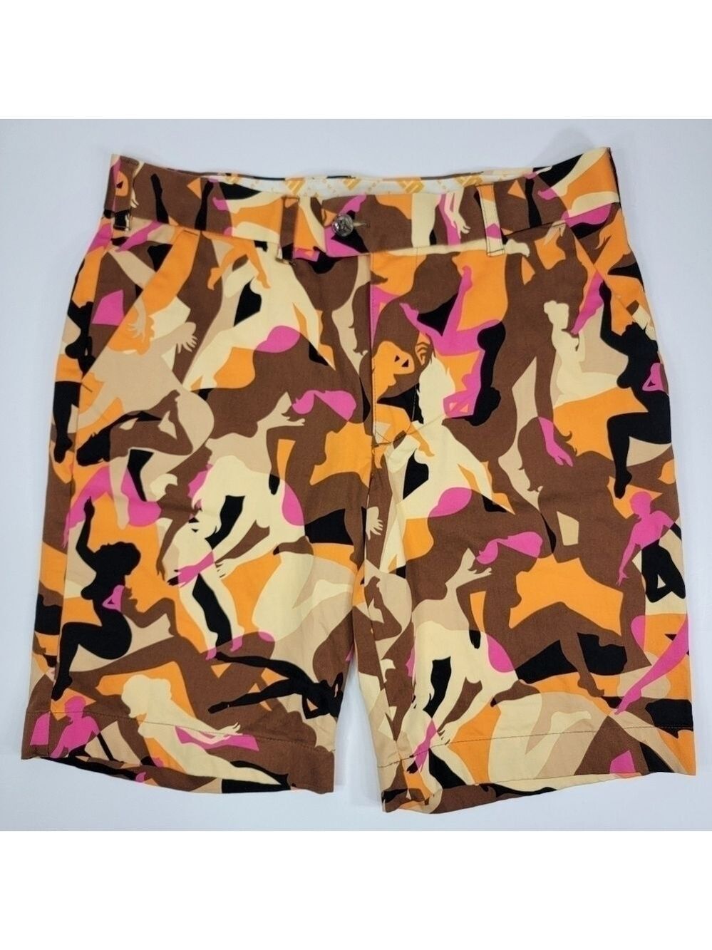 Loudmouth Golf Shorts Men’s 32 Silhouette Pinup Girls Graphic All Over Print
